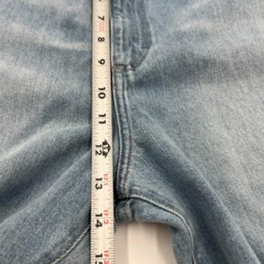 Wrangler Lovestruck High Rise Flare Jeans Light Wash Raw Hem 32/32 WROCK 672 - Picture 14 of 16
